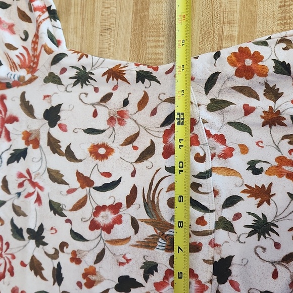 PERUVIAN COLLECTION Floral Bird Midi Dress, size S - Picture 12 of 14